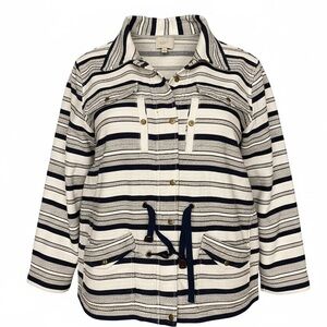 Loft Breton Anorak Nautical Striped Jacket